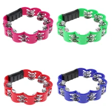 Музыкальный ручной бубен ударные металлические колокольчики для детей KTV вечерние игрушки