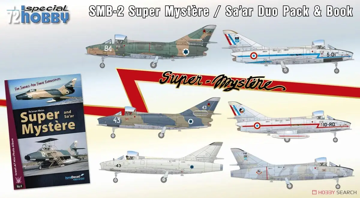 

Special Hobby SH72417 1/72 sacle SMB-2 Super Mystere Duo Pack & Book
