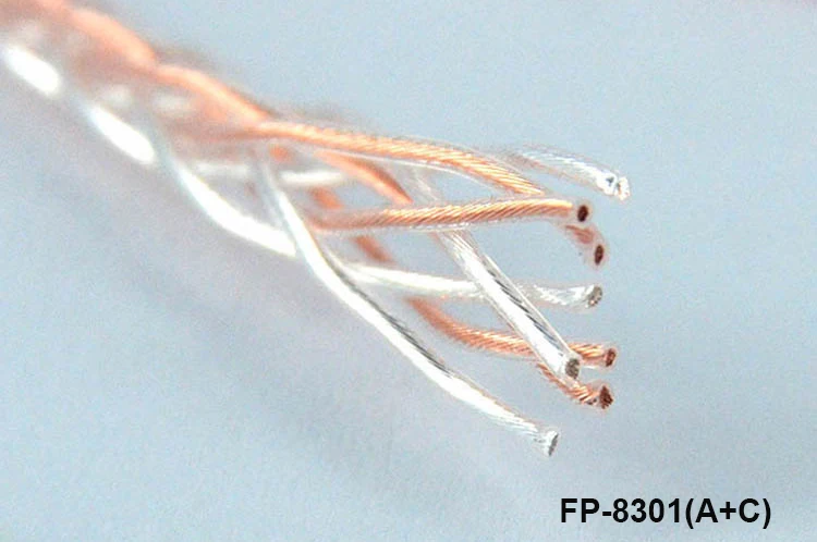 XSSH Audio DIY OCC 7n Copper Silver OFC copper Silver plated conductor headphone Earphone 3 8mm 4 5mm Bulk Audio cable Cord