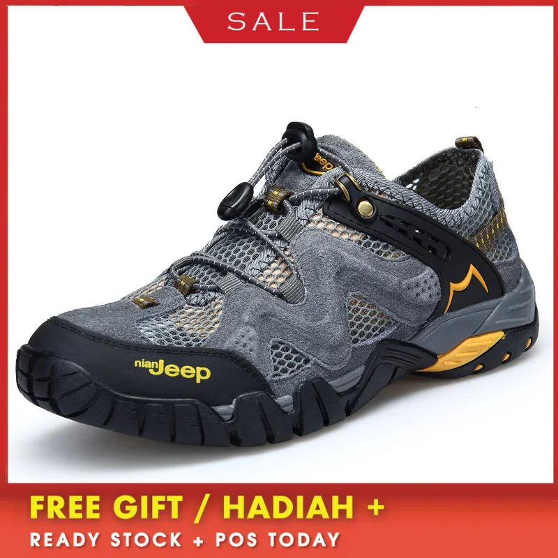 

BOUSSAC Outdoor Sports Hiking Shoes for Men Mesh Mountaineering Hunting Camping Sneakers Spring Spring Summer Breathable
