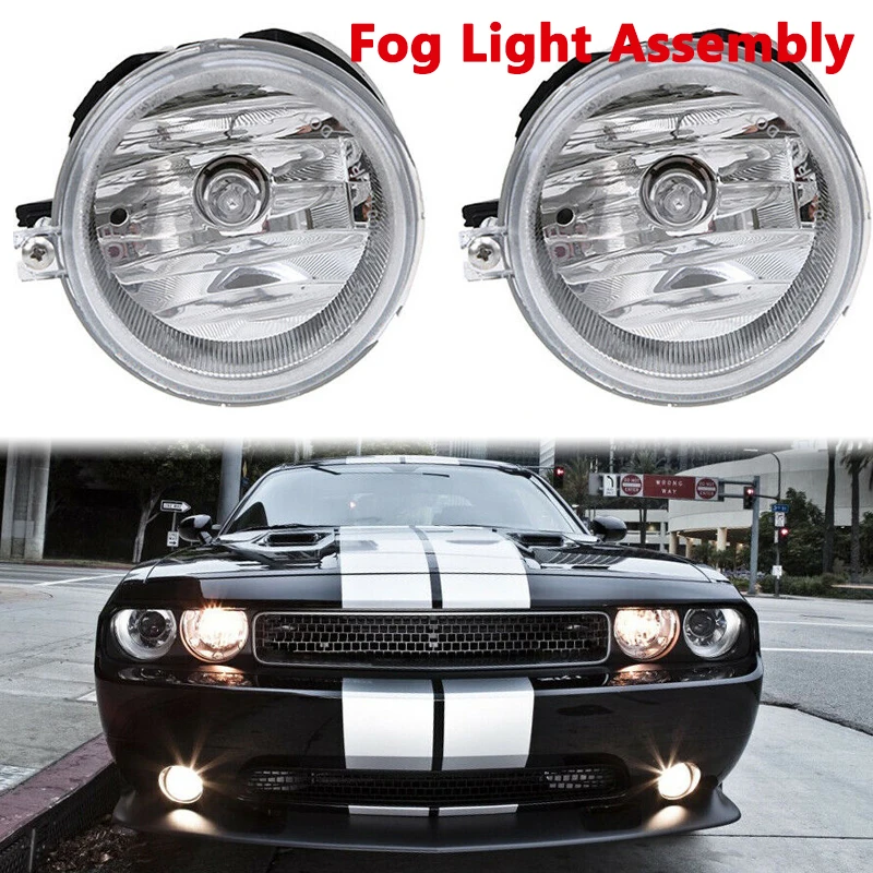 FrontBumperDaytimeRunningLampFogLightAssemblyDRLFitForDodgeChallengerCharger2010