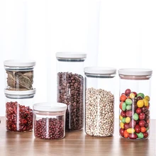 2 цвета, кухонная пластиковая банка для сохранения свежести, зерно, разные бобы, банка для хранения зерна, бытовая коробка для хранения продуктов