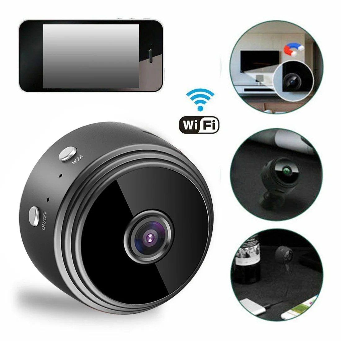 

Mini Camera A9 HD 1080P Sensor Night Vision Camcorder Motion DVR Micro Camera Sport DV Video Small Camera Home Security P2P Cam