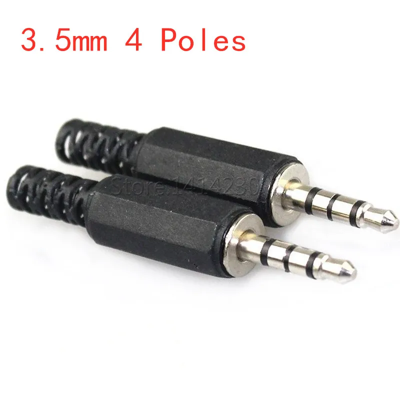 piezas 3,5 MM 4 polos Audio 3,5mm conector de - AliExpress