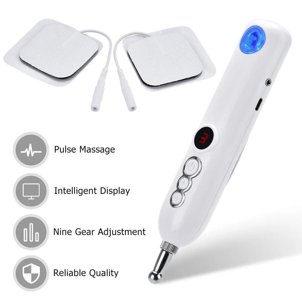 Skup Nowa aktualizacja elektroniczna akupunktura masażer Pulse Acupoint stymulator fizykoterapia Meridian Relief elektroda pad