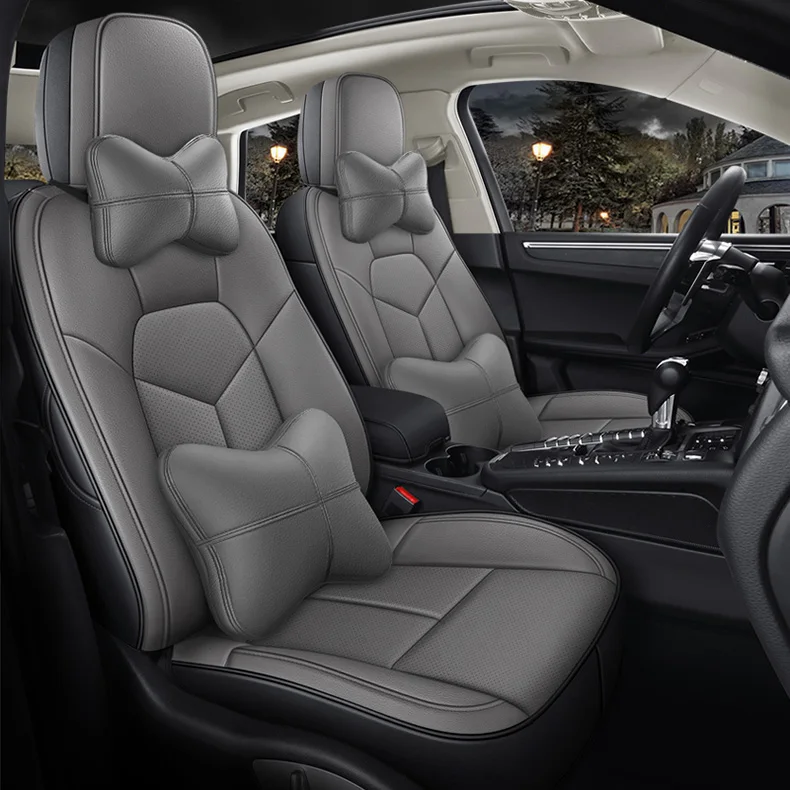 

custom car seat cover leather set for auto Porsche Macan Cayenne boxster Panamera cayman car accessories seat cushion styling