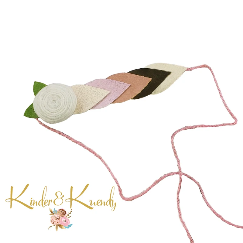 Kinder Kuendy розовый черный с резиной искусственная кожа сердечками повязка для волос