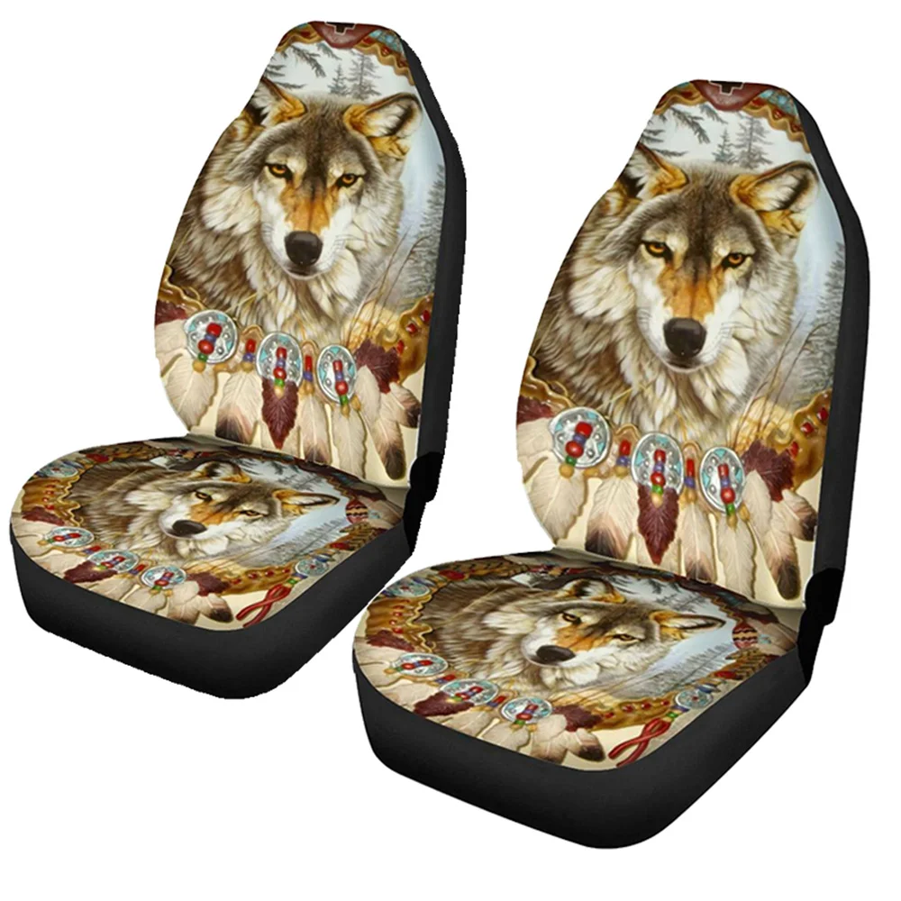 Boho Style Tribal Wolf Dream Catcher Pattern Universal Car Seat Covers Front Seats Protector For SUV/Jeep/Trucks VW Toyota | Автомобили и