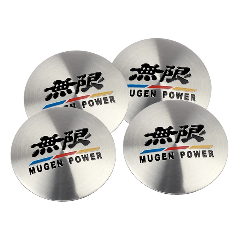4Pcs 3D Styling Auto 56 Millimetri Mugen Power Emblema Dell'Automobile Wheels Centro Protezione Di Mozzo Sticker Decorazione Per Honda Civic Accord Cr