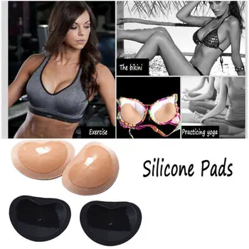 

2019 Bikini Chest Pad Bikini Push Up Padded Swimsuit Bikini Small Bust Thicker Breathable Sponge Bra Pad Invisible Paste Padding