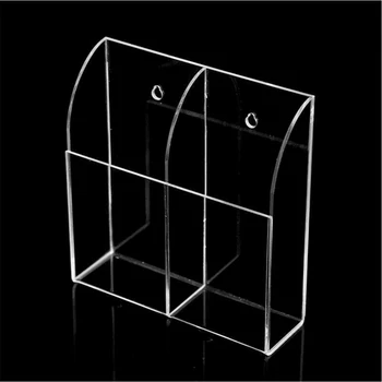 

Home Wall Mounted Acrylic Transparent Remote Control Storage Box Space Saving Air Conditioner Organizer Case Holder Office