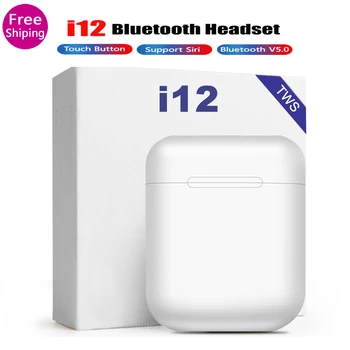 

i12 tws Touch control Bluetooth 5.0 Earphones Wireless 3D super bass Earbuds Relative to i10 tws i20 tws i30 i60 Earphone better