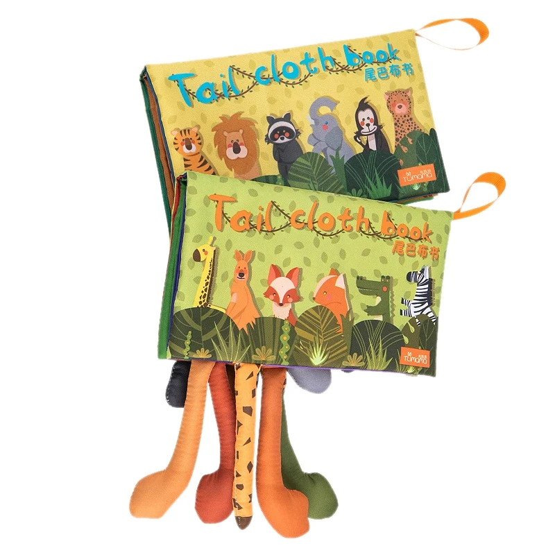 Tumama мягкие детские 3d-книги с животными и хвостом для раннего развития | Игрушки