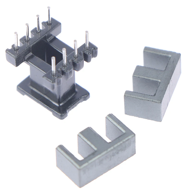 5Sets EE10 4 4pin Transformer Bobbin PC40 Ferrite Core Vertical power transformer