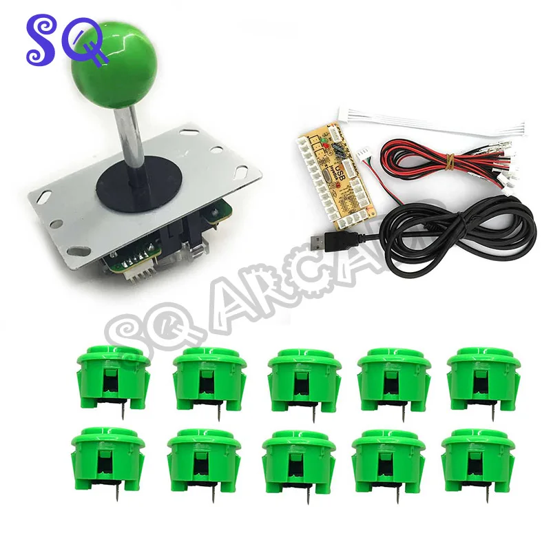 USB кодировщик с нулевой задержкой для игр на джойстик ПК + 10 нажимных кнопок OEM China