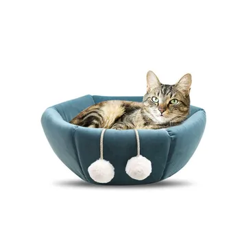 

Pet Collapsible Nest Dual Function Bed Warm Sleeping Bag Cat Hideway For Cold Weather.,