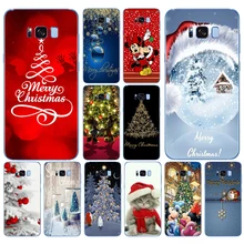 308 счастливый Новогодняя новогодняя елка; Снег Мягкий силиконовый чехол для Samsung Galaxy S6 S7 edge S8 S9 S10 plus A70 A50 чехол