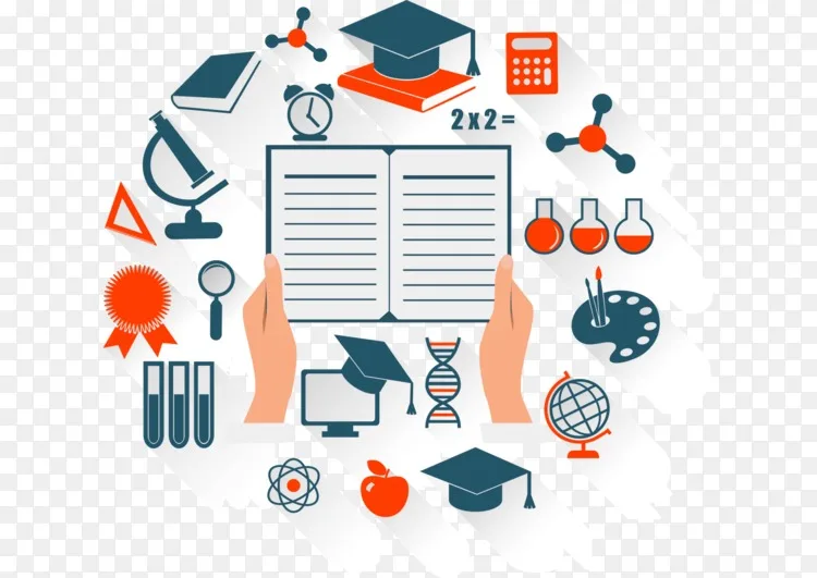 电子学习教育技术-教育阅读图标