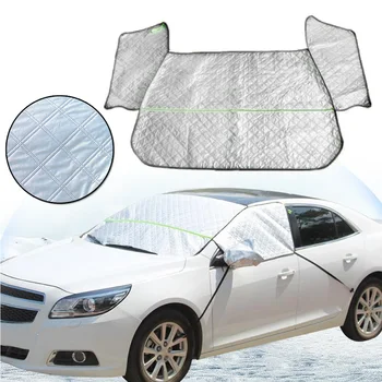 

Dustproof Snow Cover Exterior Front Silver Sunshade Windshield Adjustable