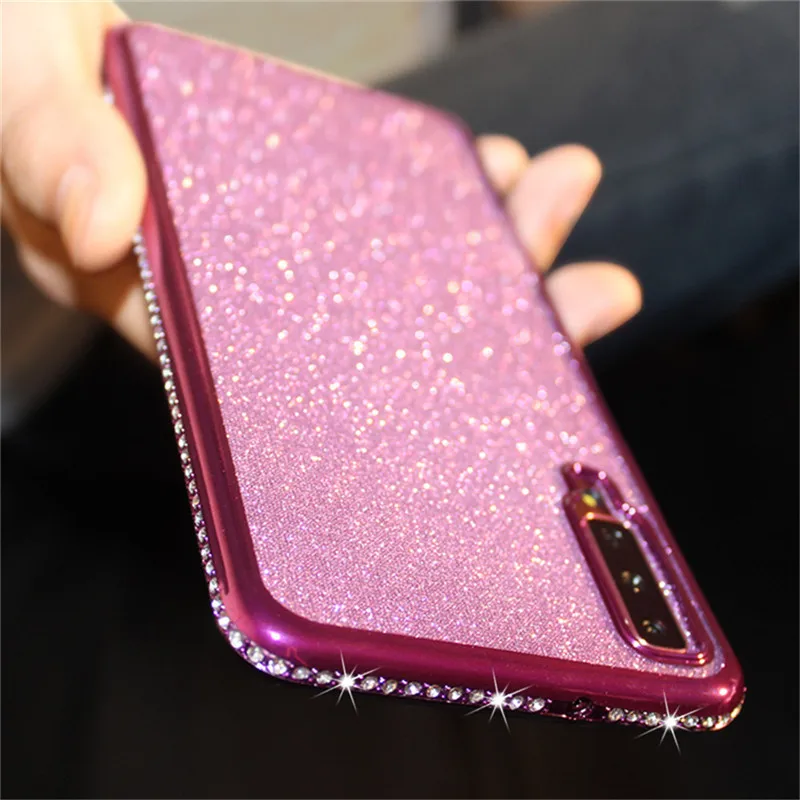 Мягкий 3D чехол со стразами для Xiaomi Redmi Note 7 8 Pro чехлы блестящий Xiomi 7A Redmi7A Redmi7 из ТПУ |