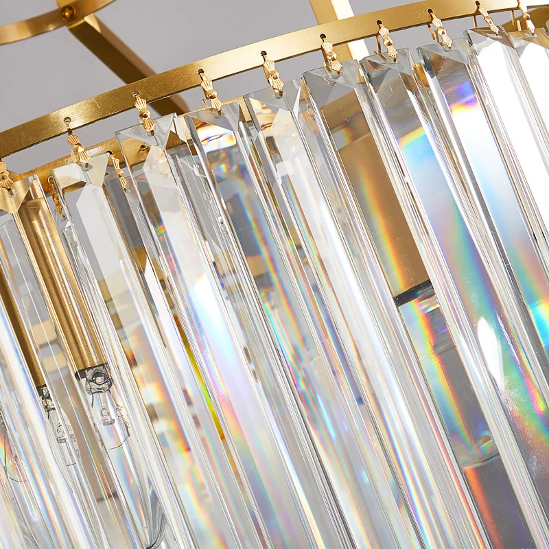 Copper Polished double Crystal Chandelier 5 Copper Polished double Crystal Chandelier 5