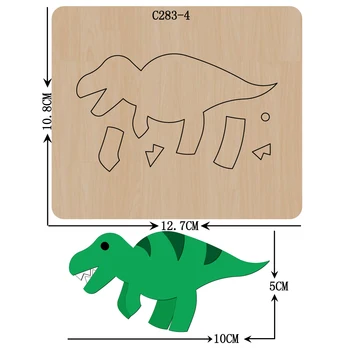 

New dinosaur Wooden die Scrapbooking C-283-4 Cutting Dies Compatible with most die cutting machines