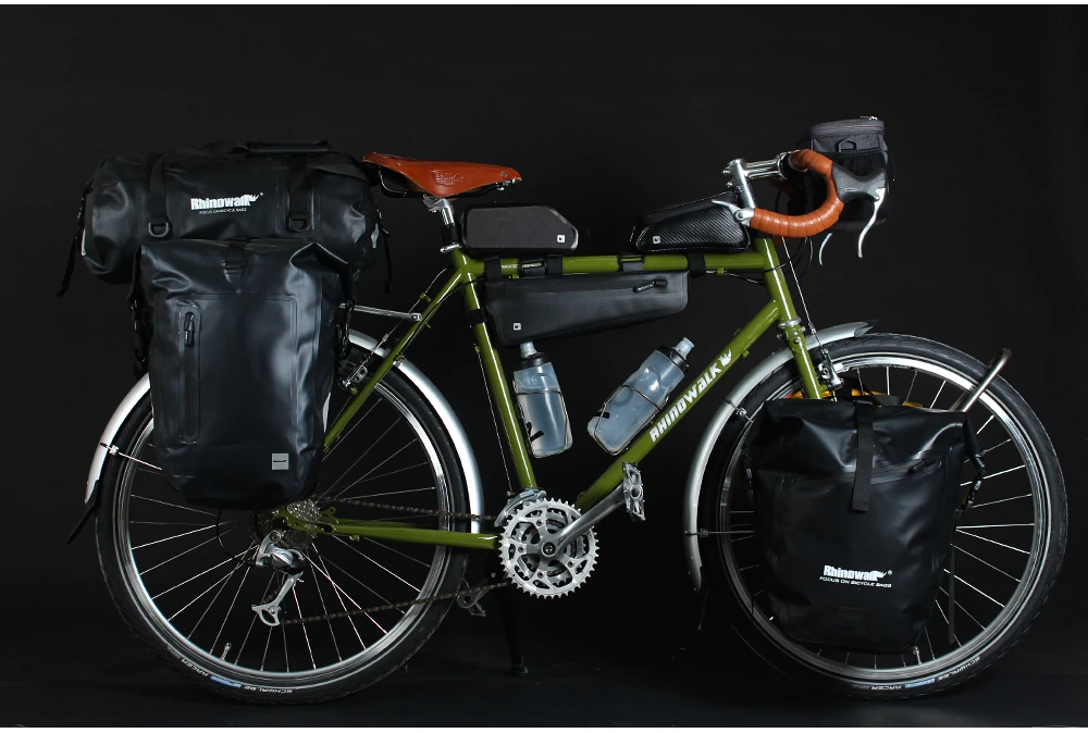 Best Rhinowalk Waterproof Bicycle Bag Touch Screen Handlebar Front Tube Bag Multifunction Shoulder Bag for Phone Camera GPS Container 22