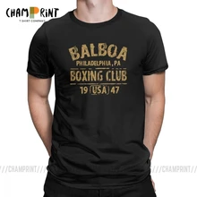 Camisetas Rocky Balboa, guantes de club de boxeo, camisetas 1947, camiseta Vintage de algodón puro para hombre, ropa de manga corta, regalo de cumpleaños
