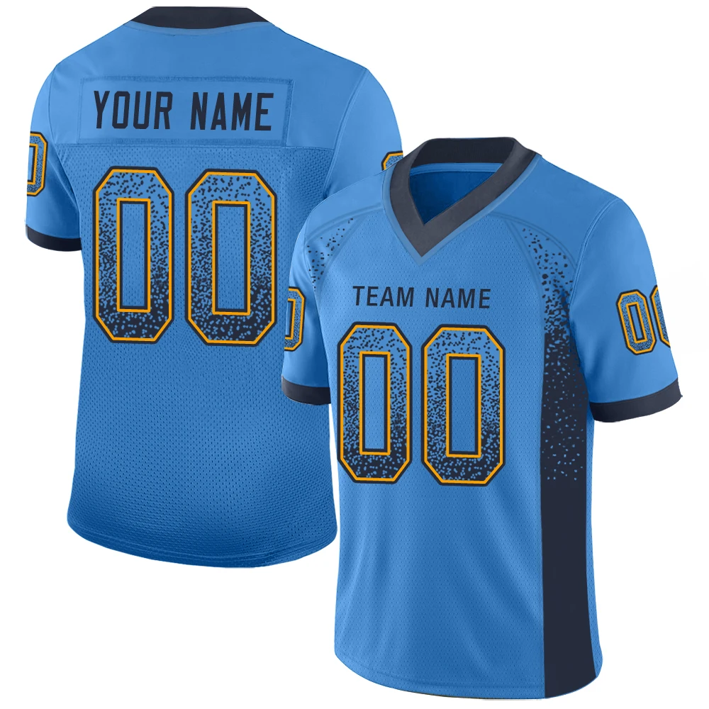 Fashion Football Jersey Full Sublimation Your Team Name/Number Mesh Breathable V-neck Uniform for Men/Women/Kids Big Size