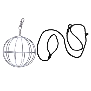 

Feedball Ball Metal Rodent with Strong Nylon Pet Dog Lead Puppy Walking Slip Collar Rope Strap Training Leash, Black