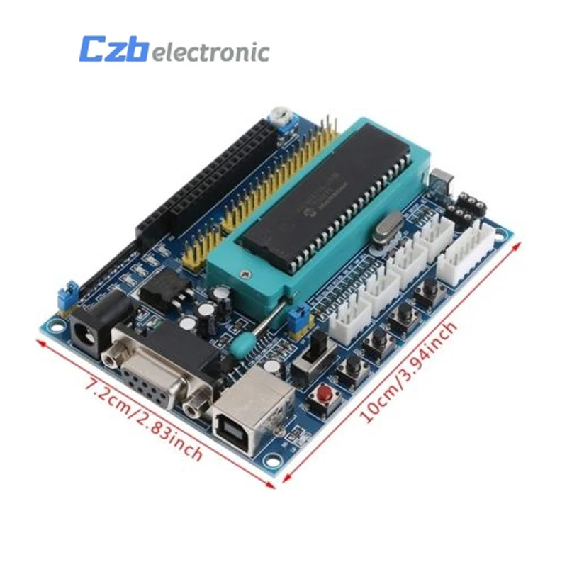 USB доска с платами PIC16F877A 12 В DC JTAG минимальная система микроконтроллер модуль MAX3232 ISP IO ICSP программный эмулятор