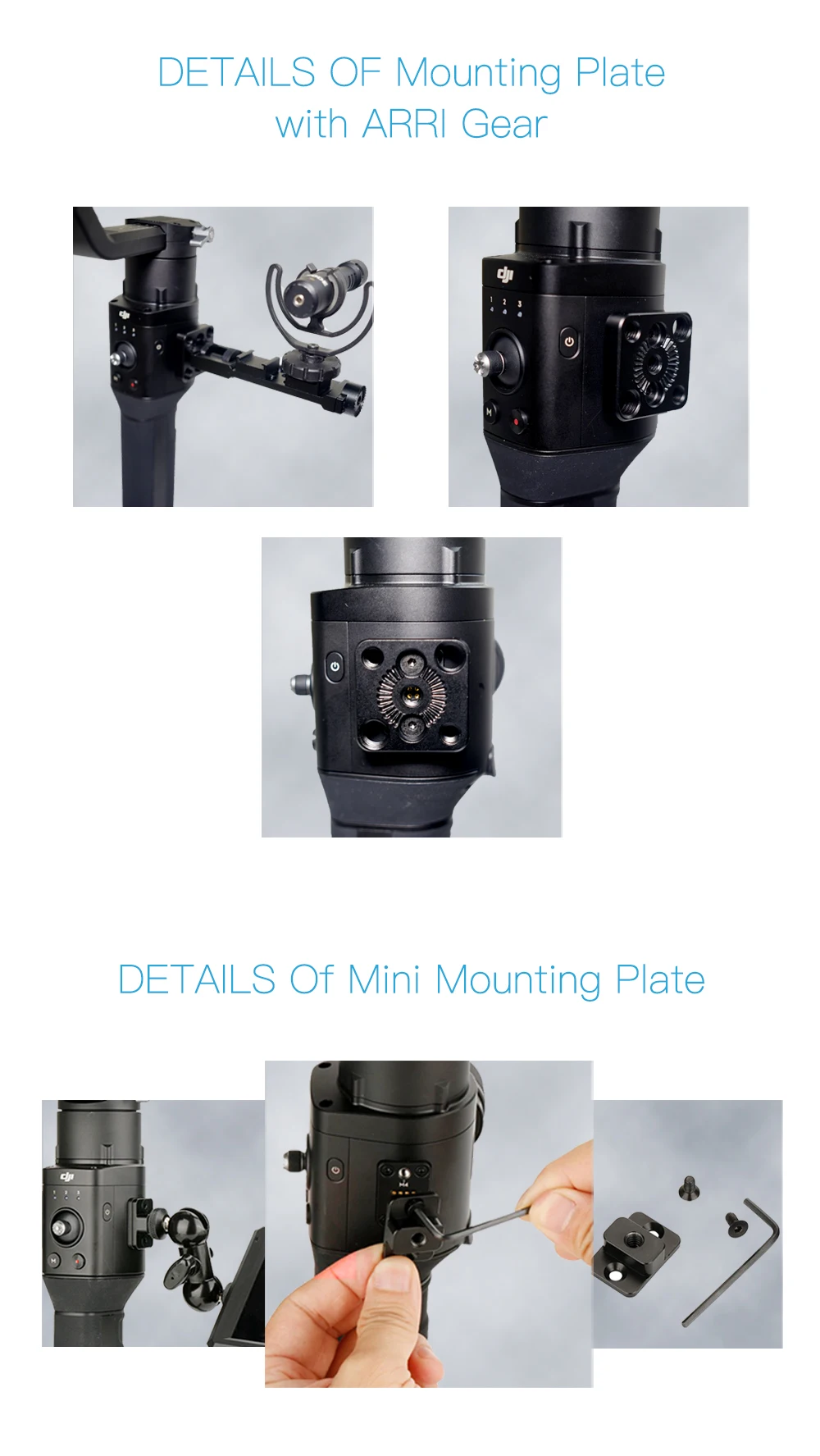 DF digitalfoto DJI Ronin S Ronn SC аксессуары для Кардана комплекты с ремешком, монитор СВЕТОДИОДНЫЙ Монтажная пластина освещения, Мини Волшебная рукоятка