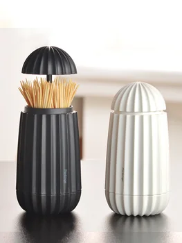 

Toothpick Box Press Type Automatic Toothpick Holder Toothpick Dispenser Secret Stash Cotton Swab Holder Tooth Pick Holder