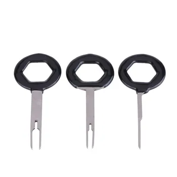 

Hot Automotive Plug Terminal Removal Tool Terminal Withdrawal Needle Terminal Withdrawal Device (3 sets) Plastic Handle