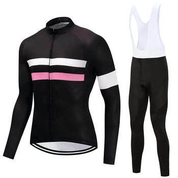 

Cycling Jersey Set for Autumn Spring Men Sports Racing Wear Bib Pants Set Cycling Jersey Breathable Quick Dry