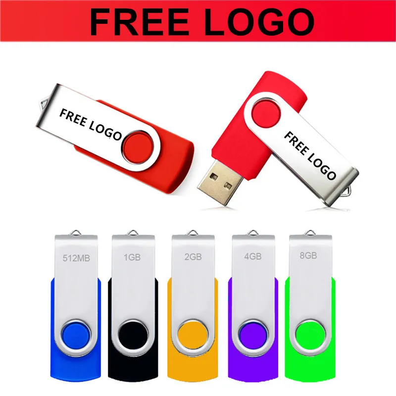 Большая Акция! 100 шт./лот 8 ГБ 4 2 1 512 МБ 256 м 128 64 Мб Поворотная USB флешка накопитель