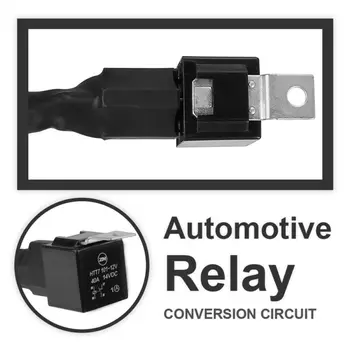 

LED Light Bar Wiring Harness Kit 12V 40AMP Relay ON/OFF Switch Cable Universal 1 Set Of 1-To-1 Lead Wiring Harness Kit