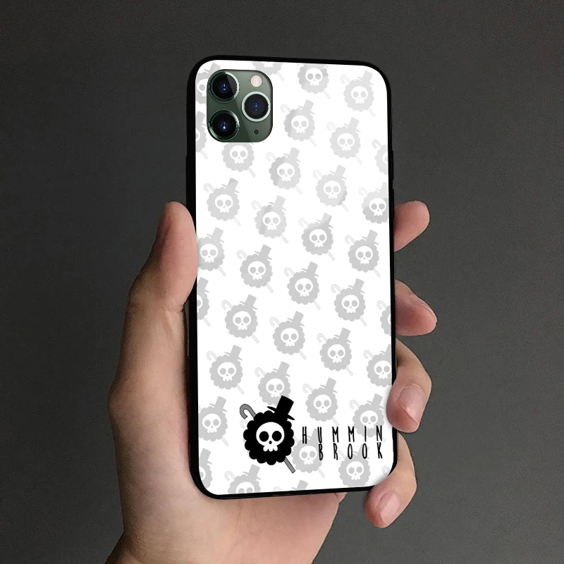 Soul King Brook one piece Аниме мягкий силиконовый стеклянный чехол для телефона, чехол для iPhone 6 6s 7 8 Plus X XR XS 11 Pro max