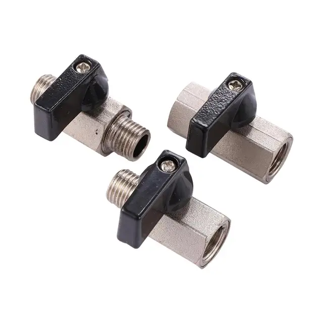 1/2 "Nőstény És Férfi Szál Mini Sárgaréz Golyó Szelep Bsp Belső Légkompresszor Kapcsoló Kerti Öntözés Kikapcsolja A Szelepeket 1 Db - Image 6