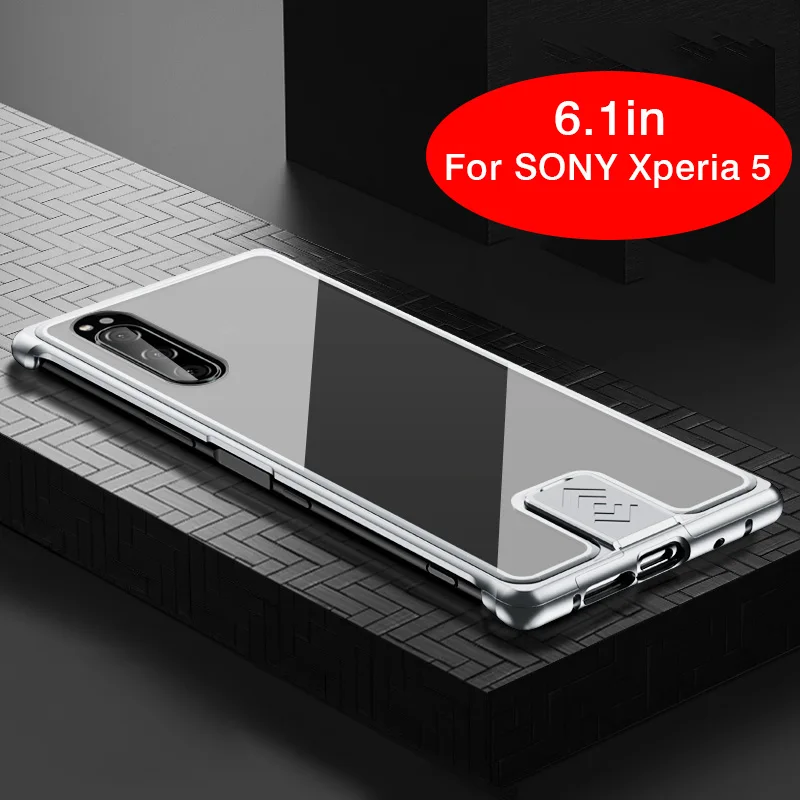 Откидная задняя крышка для sony Xperia 5 чехол для телефона s 12H закаленное стекло металлический бампер противоударный чехол для телефона