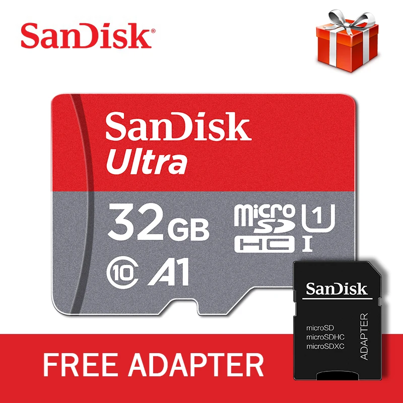 sandisk микро SD карты Class10 TF card16gb 32 Гб 64gb128gb 80 МБ/с. слот для карт памяти 200 ГБ для huawei телефон и планшет - Емкость: 32gb with adapter