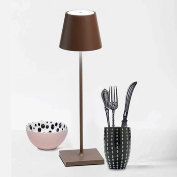 

Poldina design restaurant outdoor waterproof IP54 aluminum LED battery rechargeable table lamp