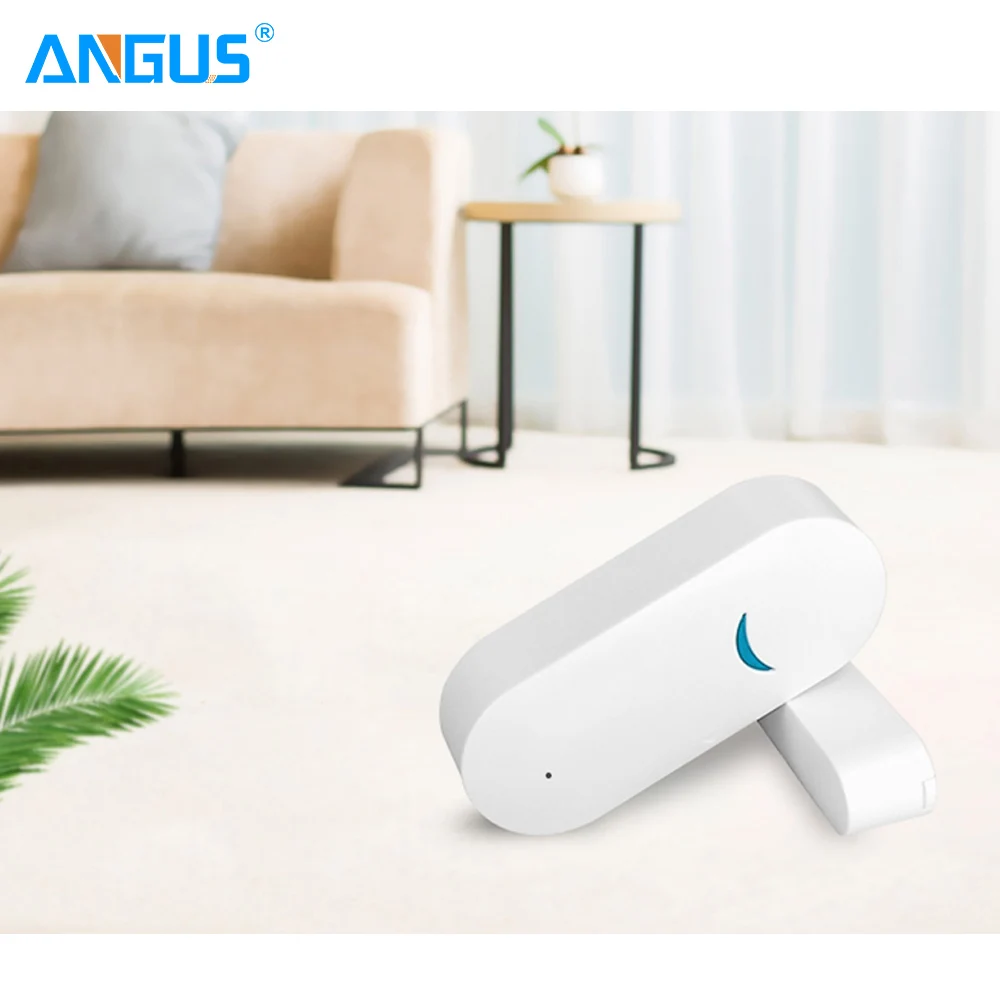 

Angus Wireless 433MHz Tuya Smart Window Door Sensor Detector Home Burglar Alarm System 2 Years Standby for Large House Security