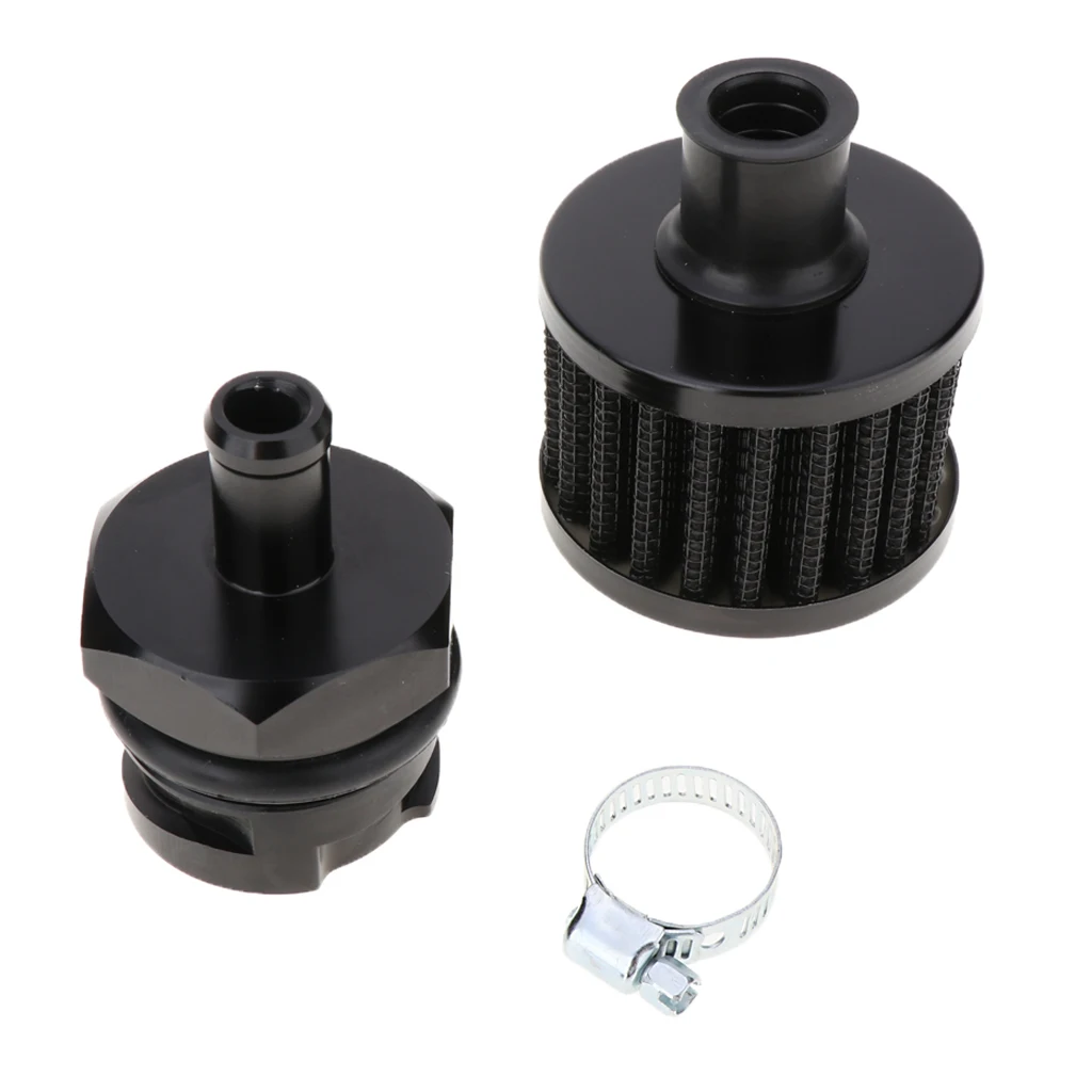 Aluminum Alloy LSX LS1 LS6 LS2 LS3 LS7 Billet Black Valve Cover Oil Cap 10 AN Fitting Replacement for Lexus