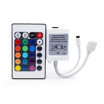 

24Keys LED RGB Controller DC12V IR Remote Controller for RGB LED Strip Lights