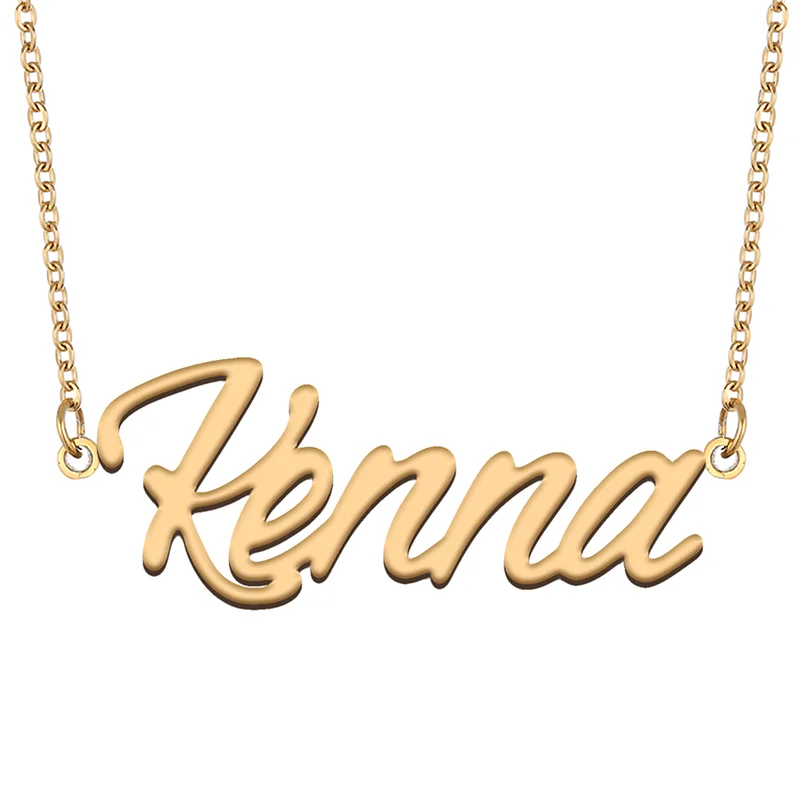 Necklace with Name Kenna for His Her 