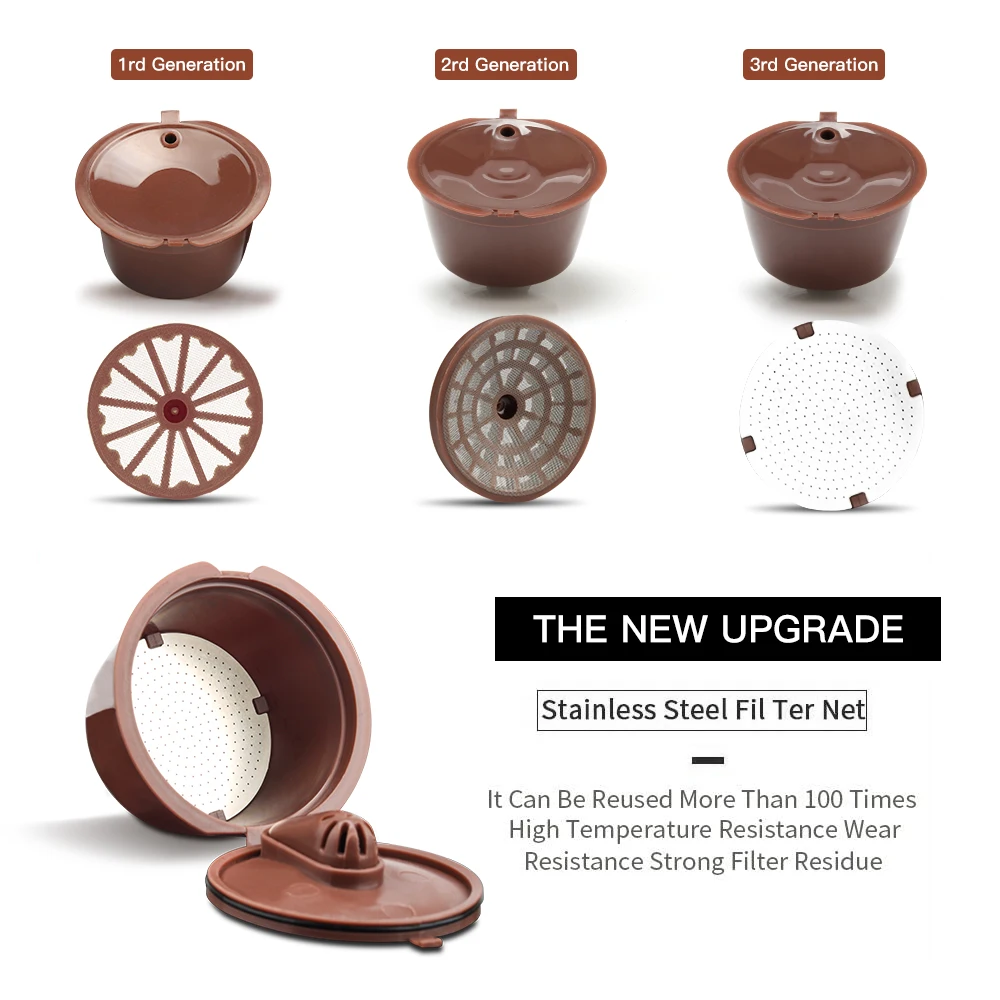 Crema версия 3 го поколения для Dolce Gusto Кофе капсульный фильтр чашка многоразовый