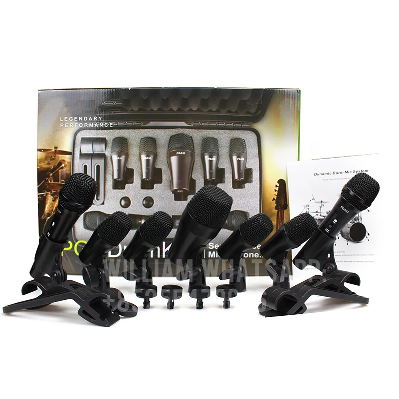 PGA52 PGA56 SM 57 Drum Mic Microphone Dynamic Kick Snare/Tom Hihat