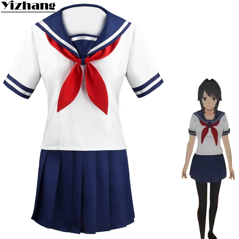 Yizhang Game Yandere Simulator Ayano Aishi Chan костюм для косплея японский моряк униформа комплект