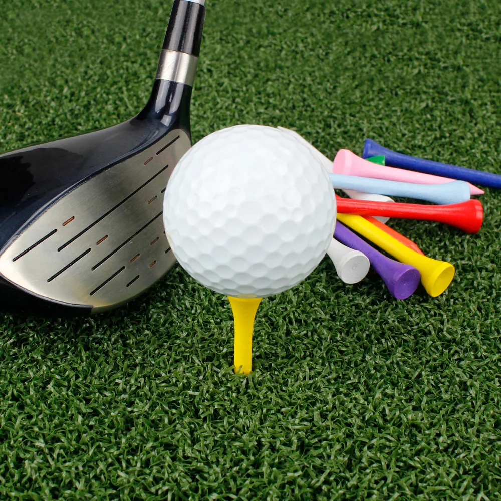 100Pcs 54MM Colored Wood Golf Tees Wooden Supplies Accessories 4